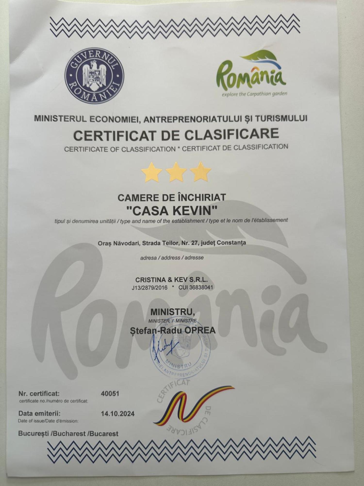 Casa Kevin 호텔 Năvodari 외부 사진